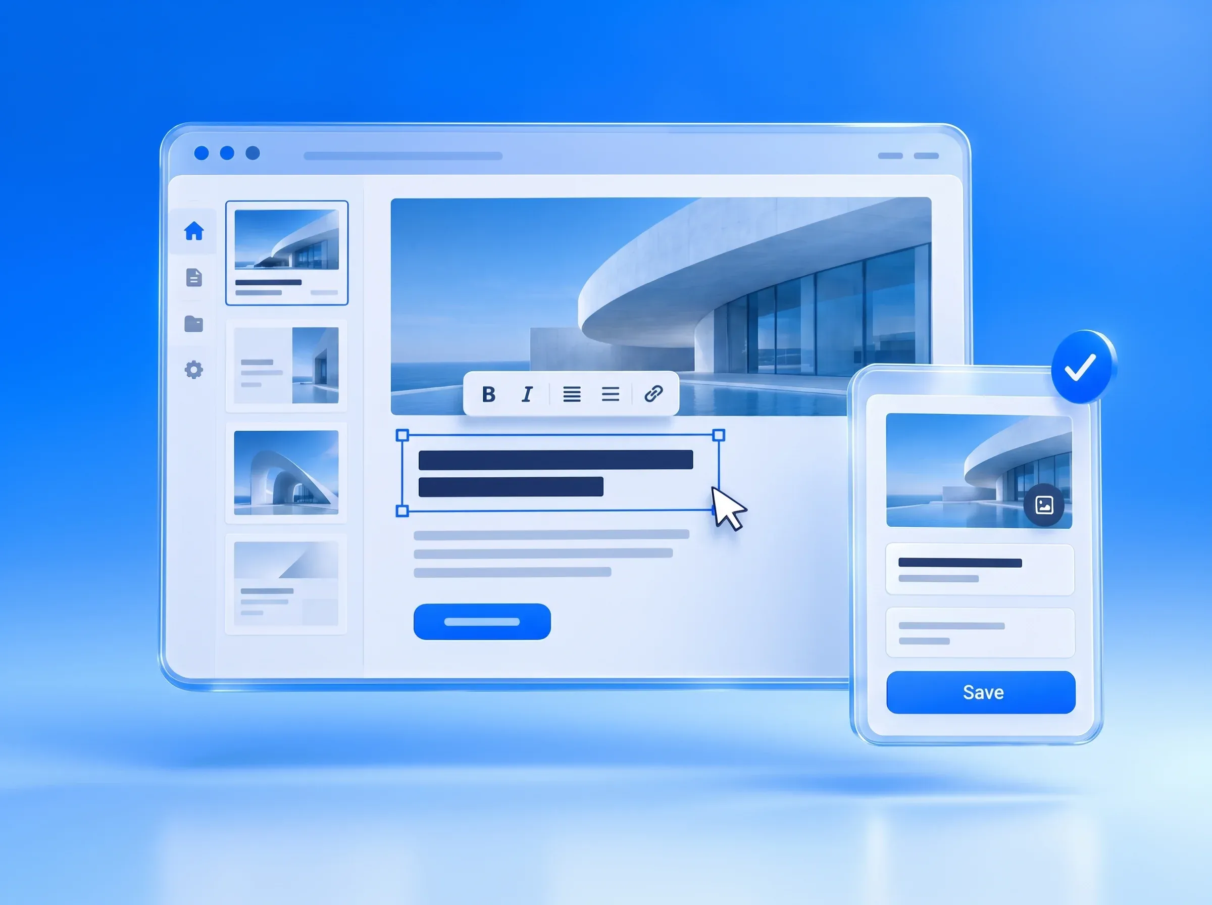 Editable website content management